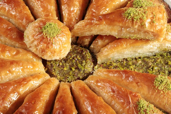 Tradiční Dezert Turecká Baklava Walnut Pistachio Turkish Style Antep Baklava — Stock fotografie