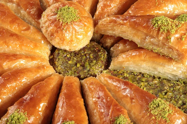 Tradiční Dezert Turecká Baklava Walnut Pistachio Turkish Style Antep Baklava — Stock fotografie