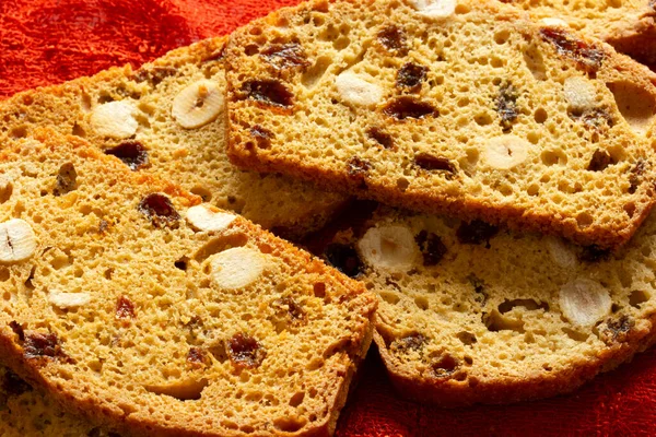 Galletas Crujientes Con Fruta Biscotti Italiano — Foto de Stock