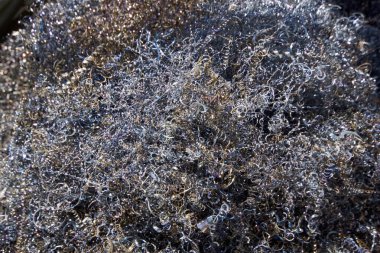 Hurda Metal Talaşları Endüstrisi Soyut Arkaplan 