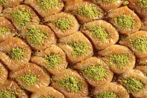 Traditional Dessert Turkish Baklava Walnut Pistachio Turkish Style Antep Baklava — Stock Photo, Image