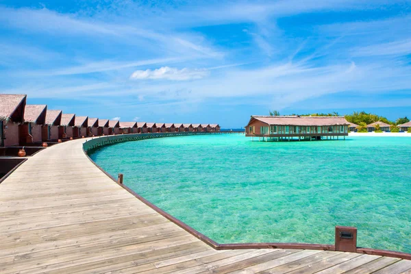 Kodhipparu Maldivas Junio 2018 Villas Madera Sobre Agua Del Océano — Foto de Stock