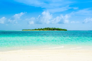 Hint Okyanusu, Maldivler ıssız ada güzel kumlu plaj