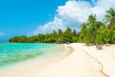 Hint Okyanusu, Maldivler ıssız ada güzel kumlu plaj