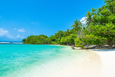Hint Okyanusu, Maldivler ıssız ada güzel kumlu plaj