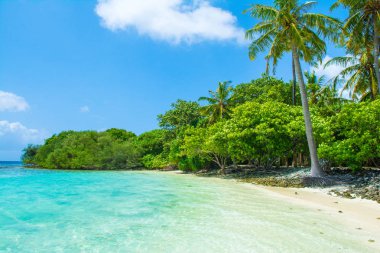 Hint Okyanusu, Maldivler ıssız ada güzel kumlu plaj