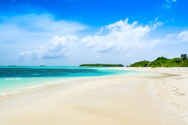 Hint Okyanusu, Maldivler ıssız ada güzel kumlu plaj