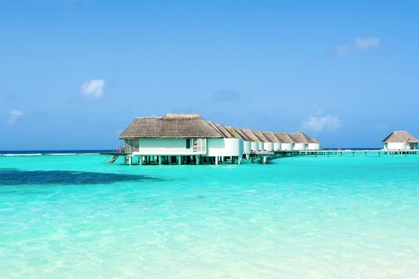 Beautiful Landscape Water Villas Maldives Island Indian Ocean — Stock Photo, Image