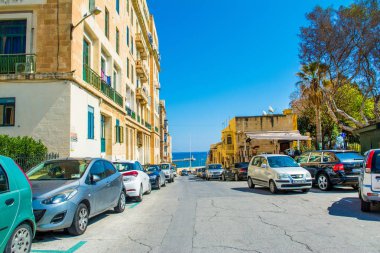 Valletta 'nın eski binalarla manzarası