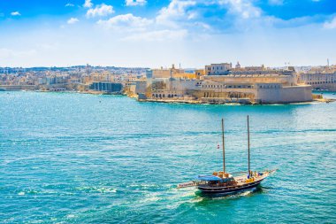 Senglea 'daki Aziz Michael Kalesi' nin manzarası.