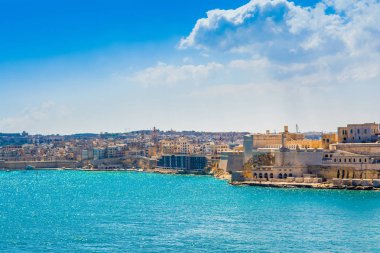 Senglea 'daki Aziz Michael Kalesi' nin manzarası.