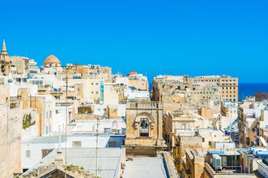 Valletta 'nın eski binalarla manzarası