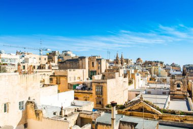 Valletta 'nın eski binalarla manzarası