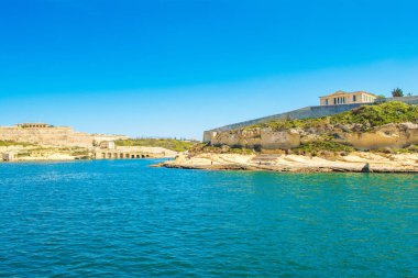 Malta Akdeniz kıyısının güzel manzarası 