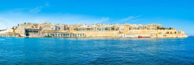 Valletta 'nın panoramik manzaralı güzel bir manzara.