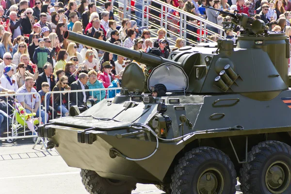 Samara Russia May 2016 Military Transport Parade Annual Victory Day — Stock Photo, Image