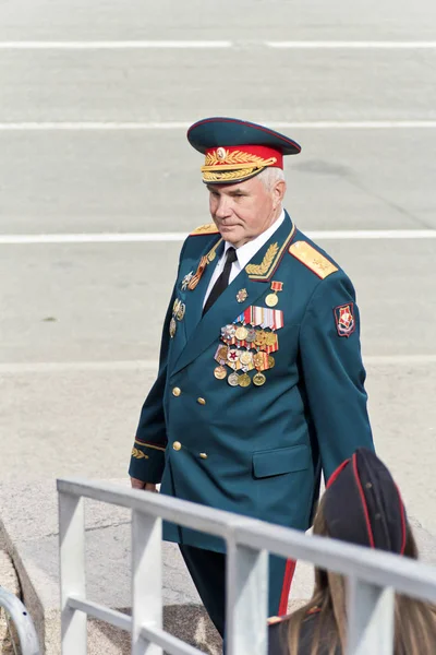 Σαμάρα Ρωσία Μαΐου 2017 Ρώσος Στρατηγός Στο Πανηγύρι Στην Παρέλαση — Φωτογραφία Αρχείου