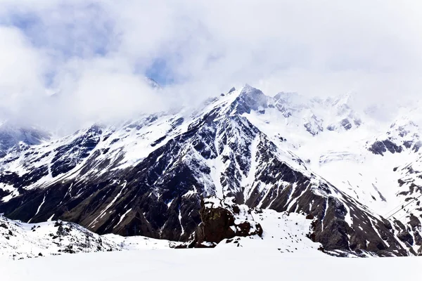 Winterlandschaft Mit Schneebergen Kaukasus Region Russland — Stockfoto