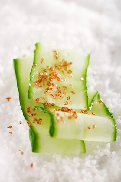 Hawaiian Red Gold Salt Cucumber Slices — Stock Photo, Image