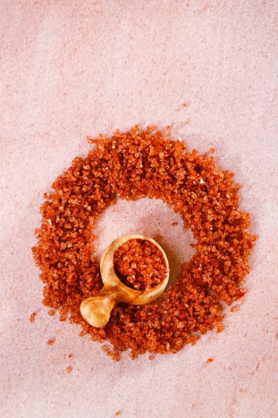 夏威夷红金盐木勺粉红色大理石 — 图库照片