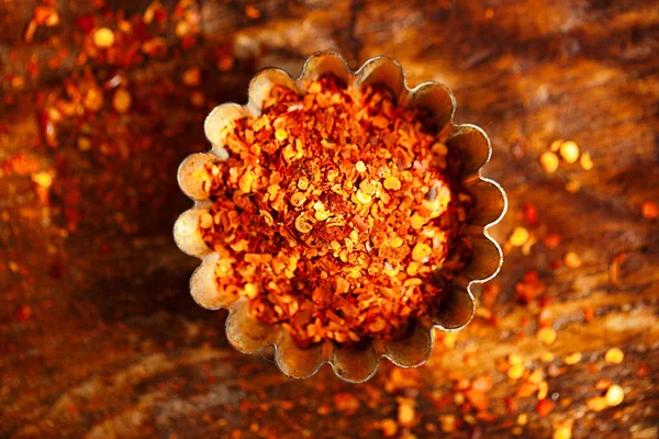 Calabran Chilli Pepper Flakes Little Devil Pimiento Picante Del Sur — Foto de Stock