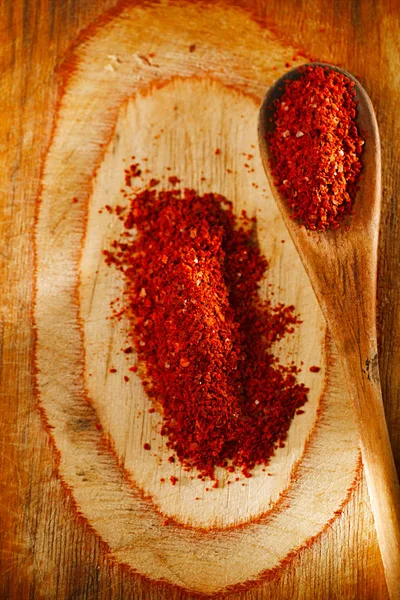 Traditionele Harissa Spice Mix Marokkaans Rode Hete Chilles Gemengd — Stockfoto