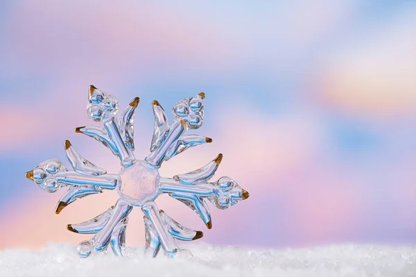 Bola Copo Nieve Cristal Navidad Playa Con Fondo Marino —  Fotos de Stock