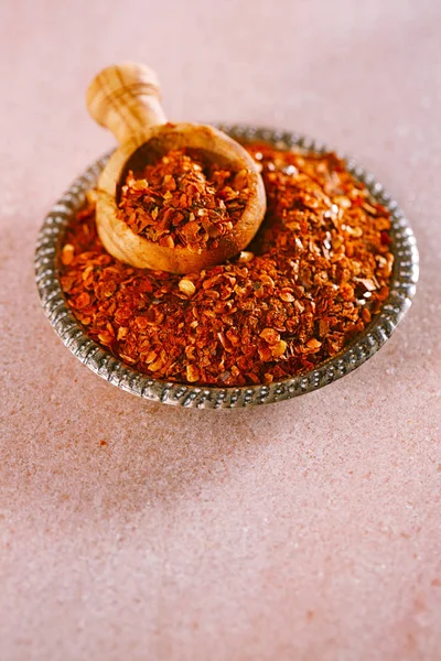 Calabrian Chilli Pepper Flakes Little Devil Southern Italy Spicy Pepper — Stock Photo, Image