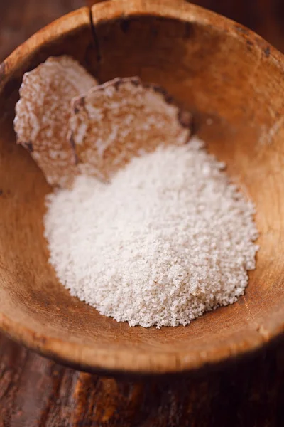 White Mushroom Truffle Sea Salt Most Luxurious Gourmet Accents Any — Stock Photo, Image