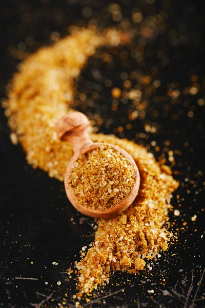 Svanetian Salt Traditional Georgian seasoning Svanetian salt is our homemade blend of spices from Svaneti region. Ingredients: Salt, garlic, grounded coriander seeds, blue fenugreek, gitcruli. — Stock Image Svanetian Salt Traditional Georgian Seasoning Svanetian Salt Our Homemade Blend Royalty Free Stock Photos