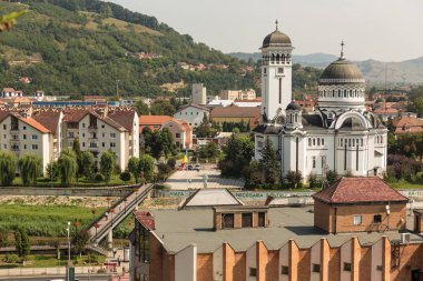 kutsal teslis kilisesi, Romanya'da Sighisoara şehir 8 Ağustos,