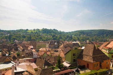 Romanya'da Sighisoara şehir 8 Ağustos 2019