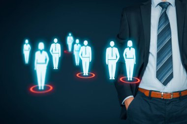 Hedef kitle ve müşteriler hakkında düşünme işadamı