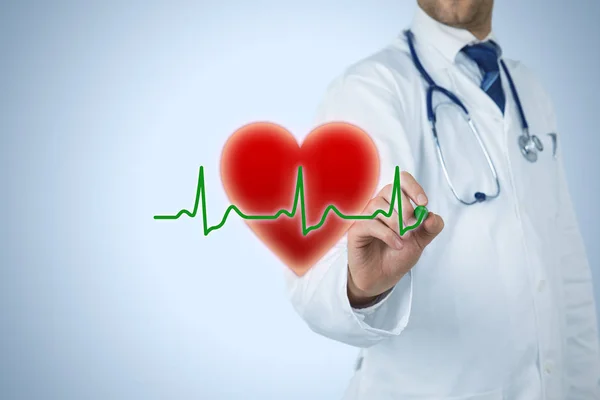 Hälso Och Sjukvård Och Hjärtat Problem Förebyggande Koncept — Stockfoto