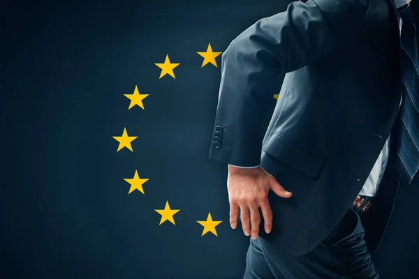 Politician Wanting Leave European Union — Stock Photo, Image