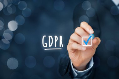 İşimiz bitti mi, Gdpr uygulanır. İşadamı ya da teknoloji uzmanı Gdpr için hazırdır. O bitmiş bir iş uygulaması da dahil olmak üzere Gdpr çevresinde onay listesindeki keneler.