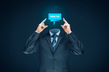 Yöneticisi (Ceo, işadamı, Koç, liderlik) kendisi veya plan proaktif olmak için motive.