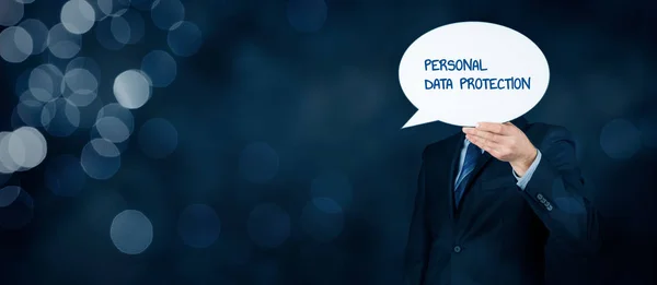 Protección Datos Personales Protección Sensible Datos Personales Conceptos Del Rgpd — Foto de Stock