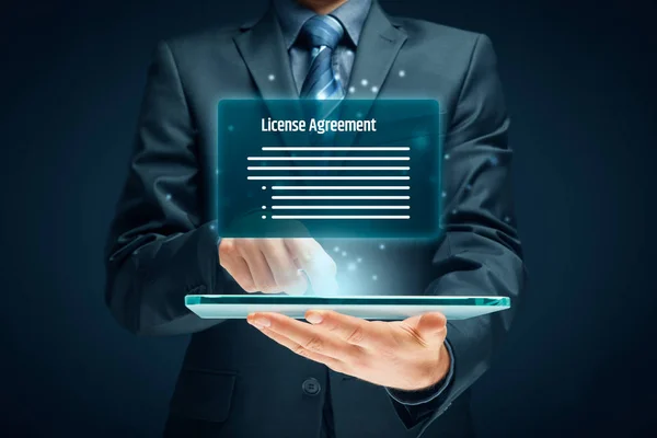 License Agreement Concept User Confirm License Agreement — Stock Photo, Image