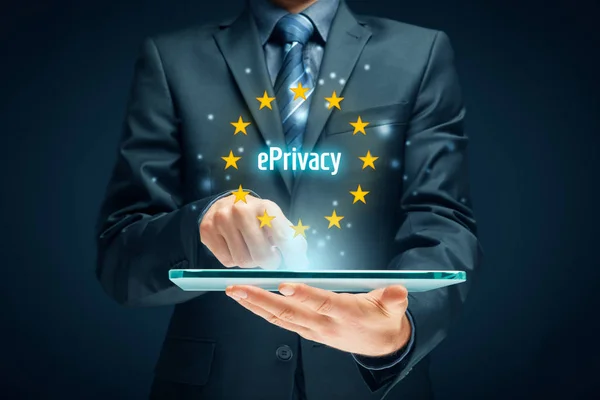 Concept Réglementation Eprivacy Vie Privée Dans Les Communications Électroniques — Photo
