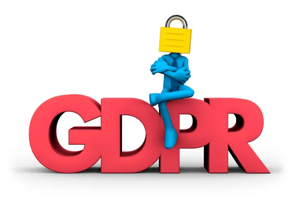 Gdpr General Data Protection Regulation Personal Data Protection Concept Illustration — Stock Photo, Image