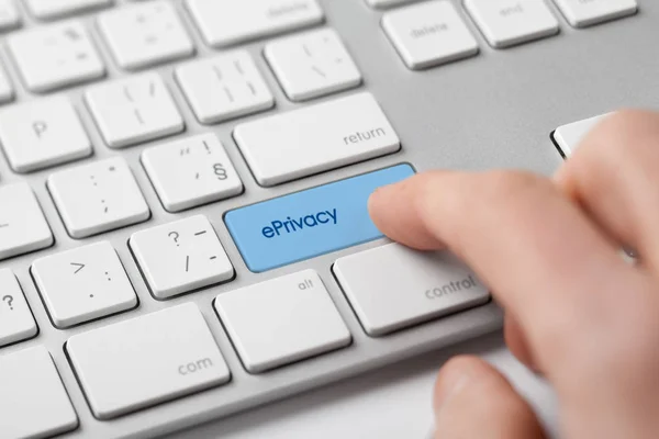 Eprivacy Concetto Regolamentazione Privacy Nelle Comunicazioni Elettroniche — Foto Stock