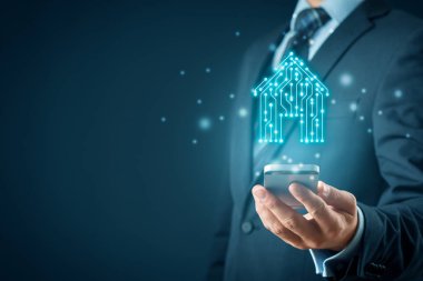 Akıllı ev uygulaması konsepti