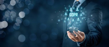 Gdpr ve akıllı telefon konsepti
