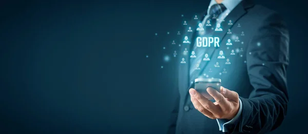 GDPR és okos telefon koncepció — Stock Fotó