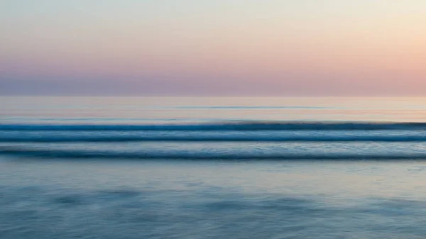 Superbe Lever Soleil Vibrant Coloré Sur Plage Marée Basse Paysage — Photo