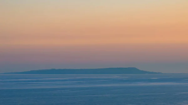 Dorest イングランド Purbeck の島のカラフルなイメージを見事な夕暮れ時 — ストック写真