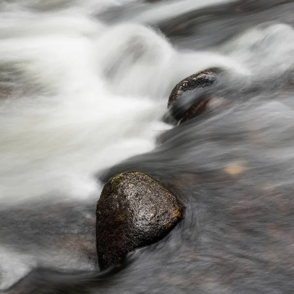 Image Détaillée Paysage Rivière Qui Coule Sur Les Roches Avec — Photo