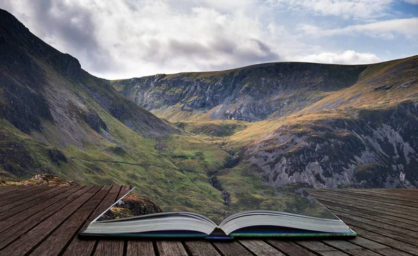 Beautiful Detail Landscape Image Mountain Tryfan Llyn Ogwen Snowdonia Early — Stock Photo, Image