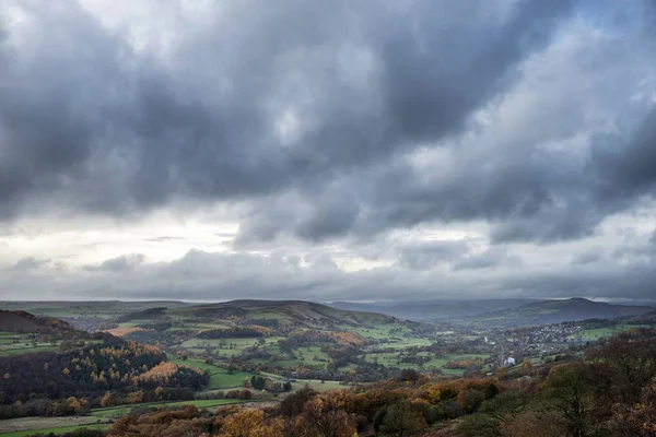 Stunning Autumn Fall landscape scene from Surprise View in Peak — Stock Photo, Image